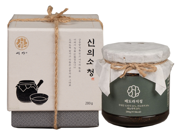[추석선물] 신의 소 배도라지청 1박스 구입시 백년고 흑마늘(10포) 1박스 선물