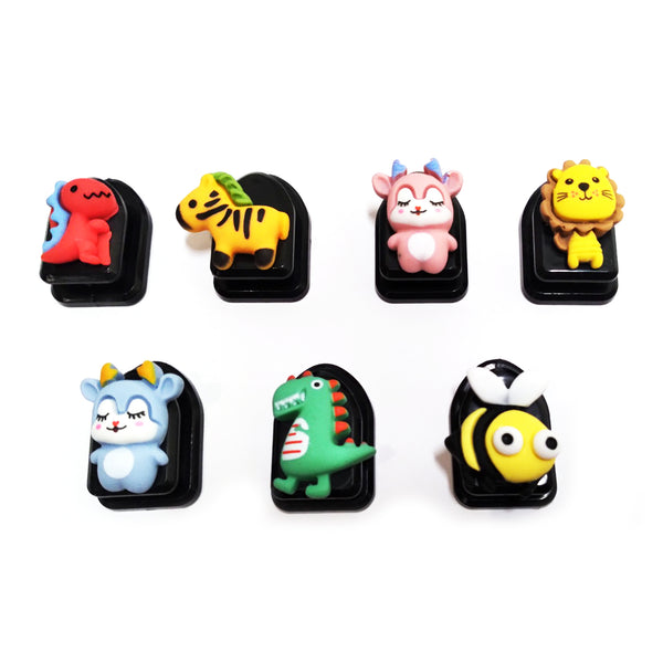 3 Pcs 차량용 미니 부착걸이 마스크걸이 귀여운 캐릭터 수납정리용품 마스크고리 이지후크