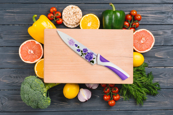 Kitchen Knife Set, Preparing Food 6-Piece Colorful Kitchen Knives Set (주방용 칼 세트, 6 피스)