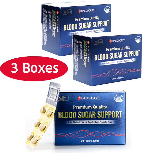 당뇨 이기는 혈당관리 당케어 골드 (500mg x 60정 ) 3 박스 + 여주차 1박스 / Blood Sugar Glucose Support 500mg Tablets