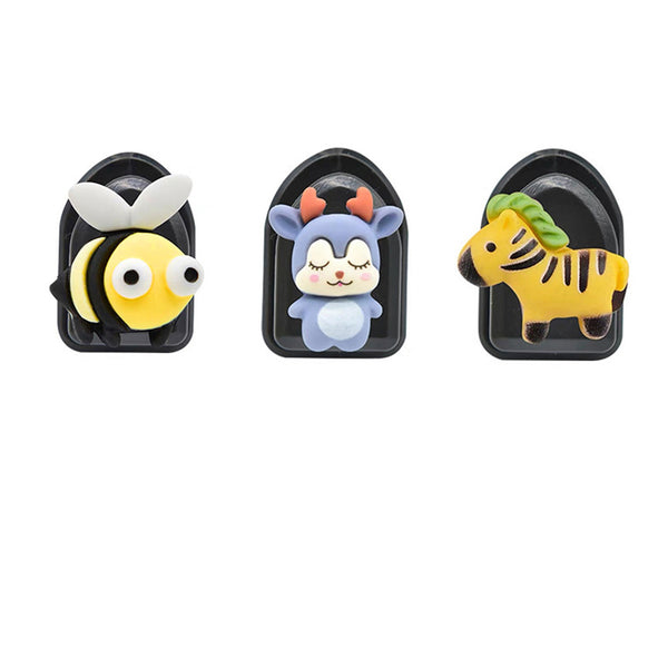 3 Pcs 차량용 미니 부착걸이 마스크걸이 귀여운 캐릭터 수납정리용품 마스크고리 이지후크